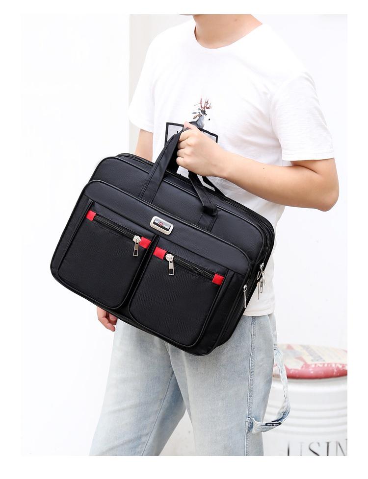 Korean Oxford Waterproof Men's Crossbody Bag - Wear-Resistant Casual Sport Briefcase Handbag