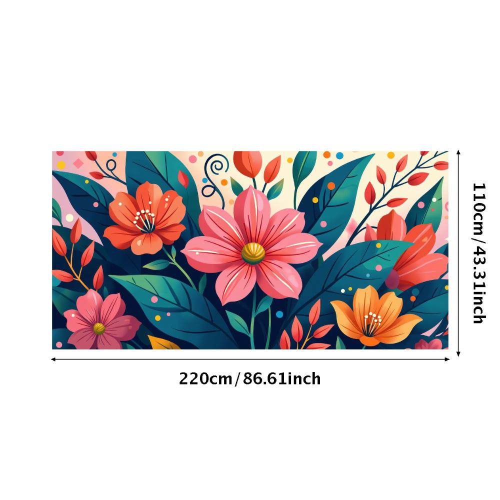 Peony Rose Flower Banner Backdrop Spring Outing Wedding Decor Photography Background Party Decoration Event Photo Shoot Supplies