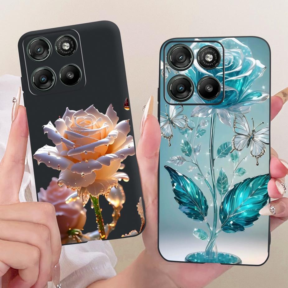 For Motorola Moto G15 G17 Power Case Cute Cat Fashion Painted Cover Soft TPU Phone Case For Moto G17 Power MotoG15 MotoG17 Shell