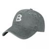Letter B Capital Alphabet Birthday Gift Baseball Cap Winter Hat Luxury Hat Western Hat Vintage Unisexs Hats Womens