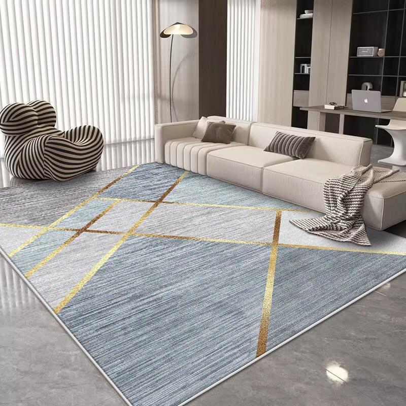 Modern Geometric Carpet for Living Room Modern Luxury Decoration Home Rugs for Bedroom Big Size Non-slip Easy Cleaning Floor Mat