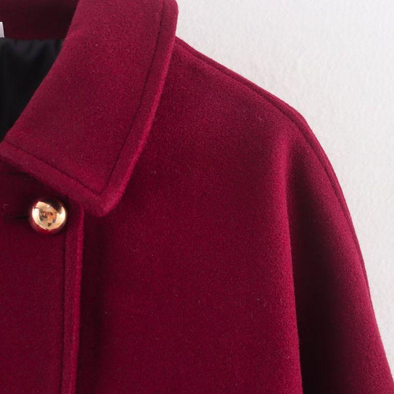 Kaslead New Women clothes Western Style Fashion Simple Loose Double Breasted Coat Long sleeve Outerwear