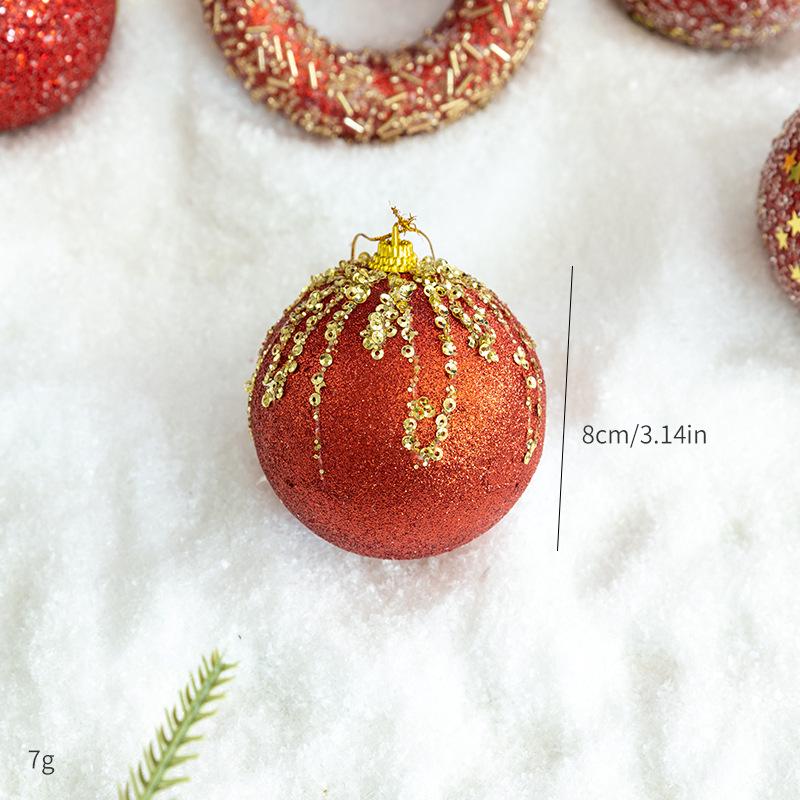 

Champagne Christmas Foam Ball Ornaments - High-Quality Shaped Tree Decorations