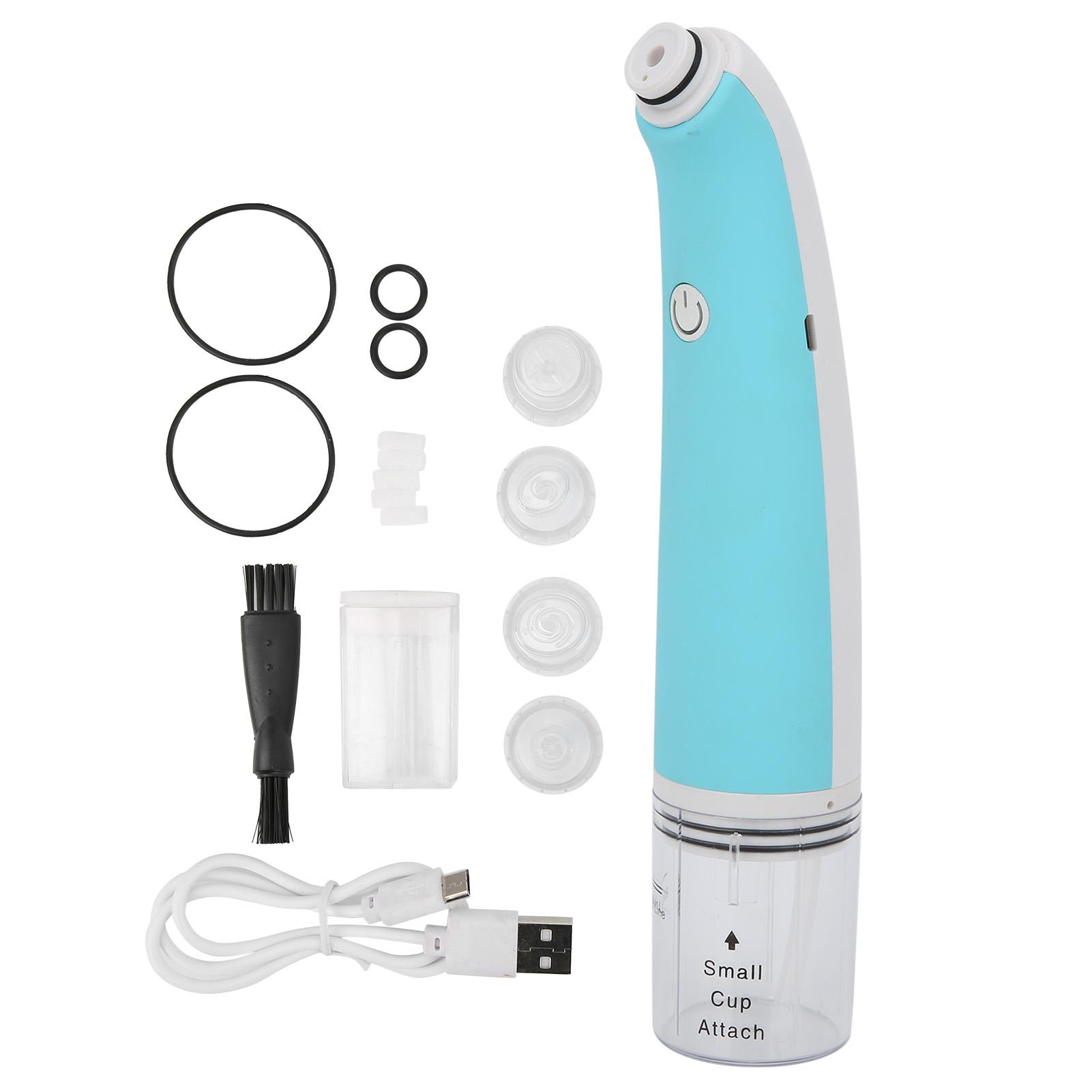 

Маленький пузырьковый отсасывающий инструмент для удаления черных точек Портативный электрический очиститель пор лица Розовый зелёный