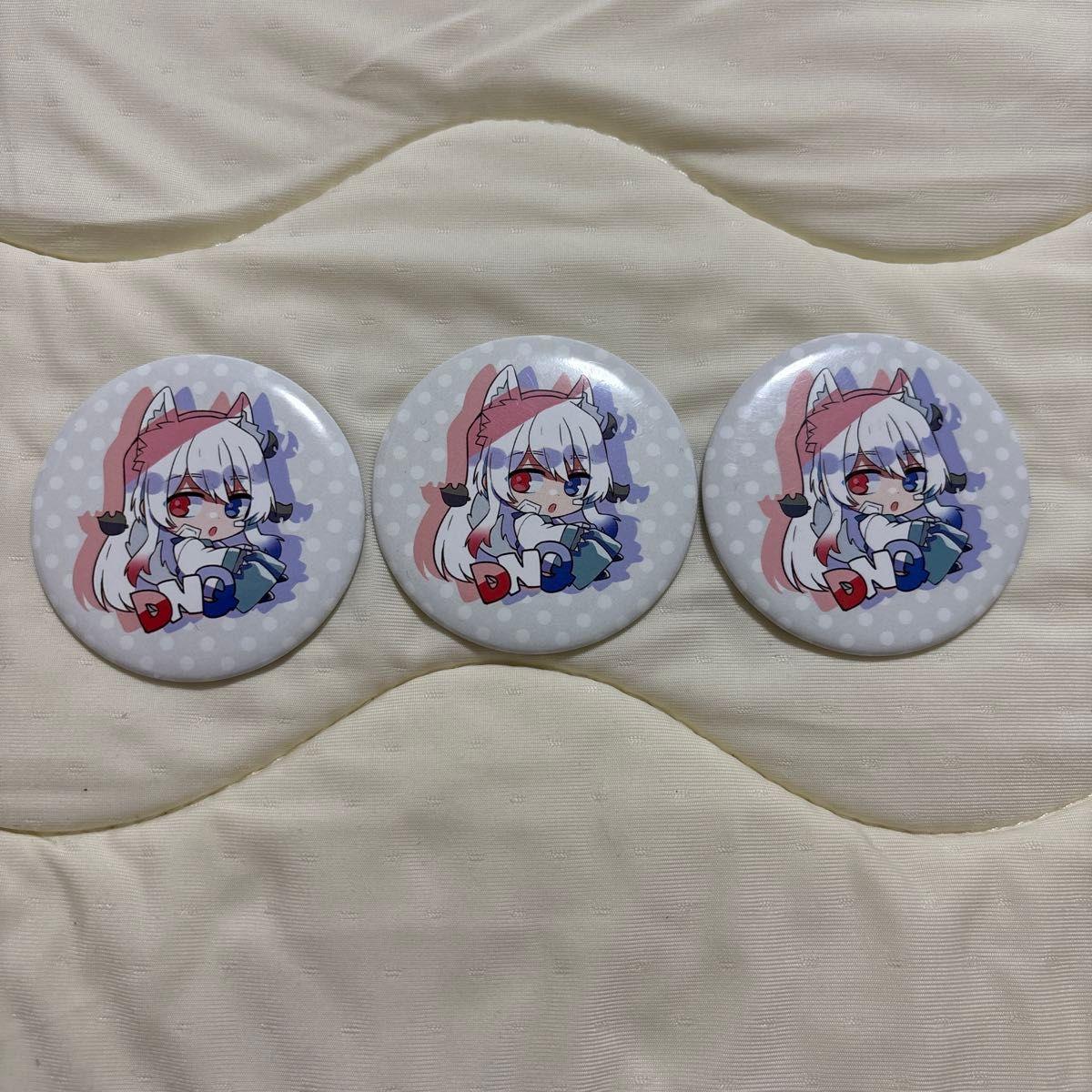 Used Colorful Peach Donuku Can Badge Initial Can Badge Karapichi