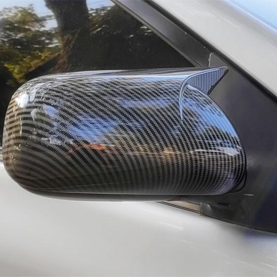 Toyota Corolla 13th Gen Carbon Fiber Rearview Mirror Cover Gloss Black Pair