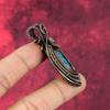 Tibetan Turquoise Pendant Copper Wire Wrapped Gemstone Pendant Handmade Designer Pendant Copper Wire Jewelry Brand New Pendant Gifts For Mom