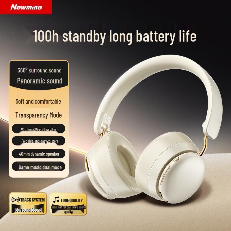 

Newmine TB206 Over-Ear Bluetooth Headphones