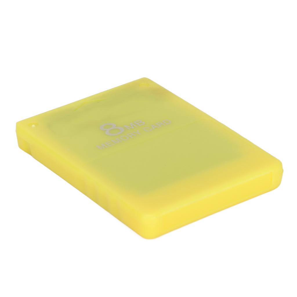 Card de memorie 8MB Robust, ușor de utilizat, card de memorie portabil pentru jocuri de mare viteză pentru PlayStation 2, galben
