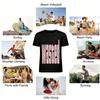 Women's Casual Short Sleeve T-Shirt with Pink Glitter Wasted Print Trendy Streetwear for Daily Wear and Hangouts Pure cotton T-shirt