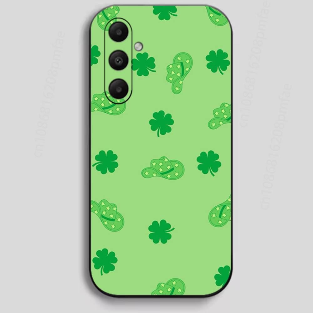 Lucky Clover Phone Case for Samsung Galaxy A73,23,53,33,24,72,22,52,32,54,A34 Soft Cover