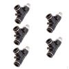 5 Pieces Hose Tube Female Thread Stud Push Pneumatic Fitting 4mm 6mm 8mm