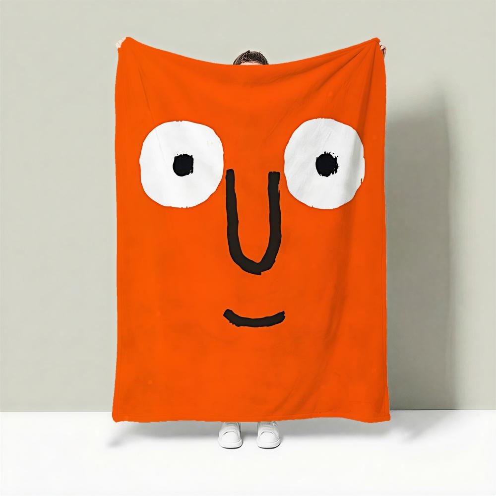 Artist J-Jean Jullien Throw Lightweight 240g Flannel Blanket Soft Skin-friendly for Summer Cooling 75cmx90cm
