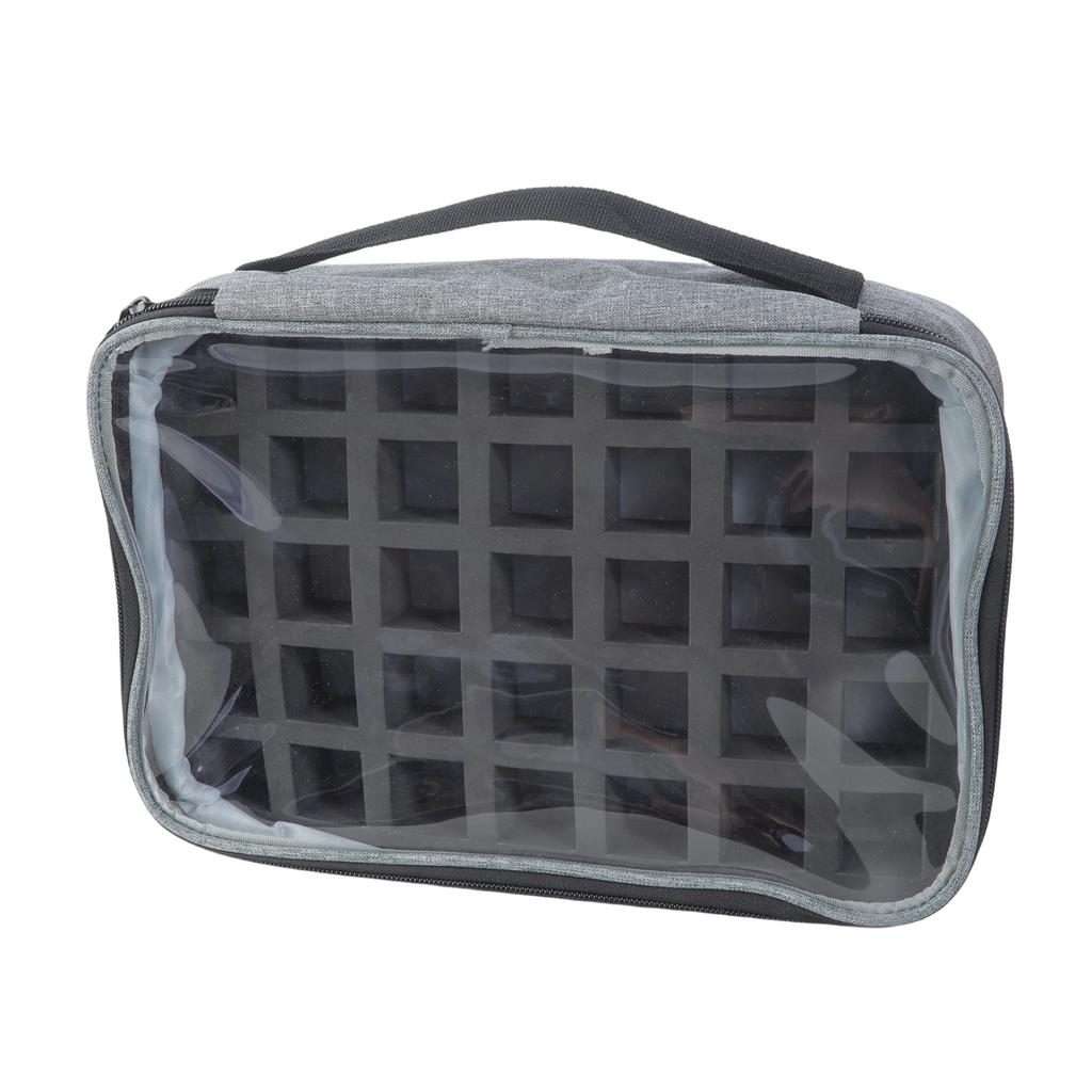 35 Bottle Nail Polish Organizer Case Removable Foam Inserts Unique Compartments Practical Polyester Makeup Storage Bag