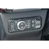 For Ford Kuga Escape -  2024 Carbon Fiber Car Head Light Lamp Switch Button Panel Cover Trim Interior Accessories