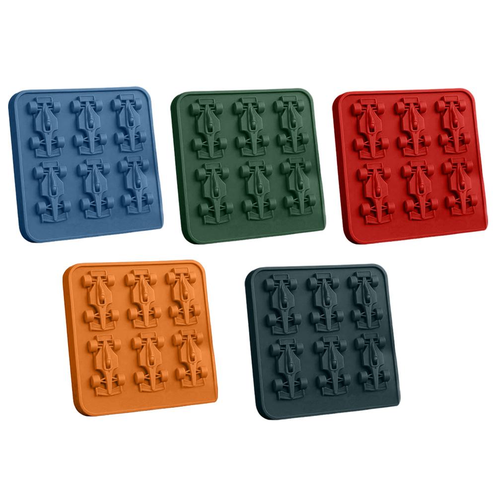 Formula Racing Silicone Ice Mold 3D DIY Whiskey Cube Tray Multifunctional Beverage Ice Maker Ice Cream Making Tool