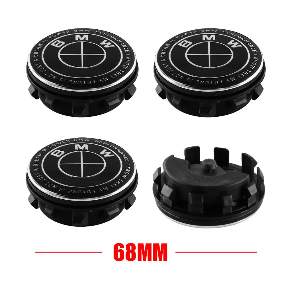 4Pcs 56/68mm Car Wheel Center Caps Hub Caps Rims Cover Hubcaps Accessories For BMW 50th M F12 F13 F30 E60 E65 E66 E63 X1 X3 E36