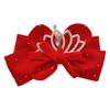 Girls' Chinese Style Red Bow Crown Hair Clip - New Year Headwear