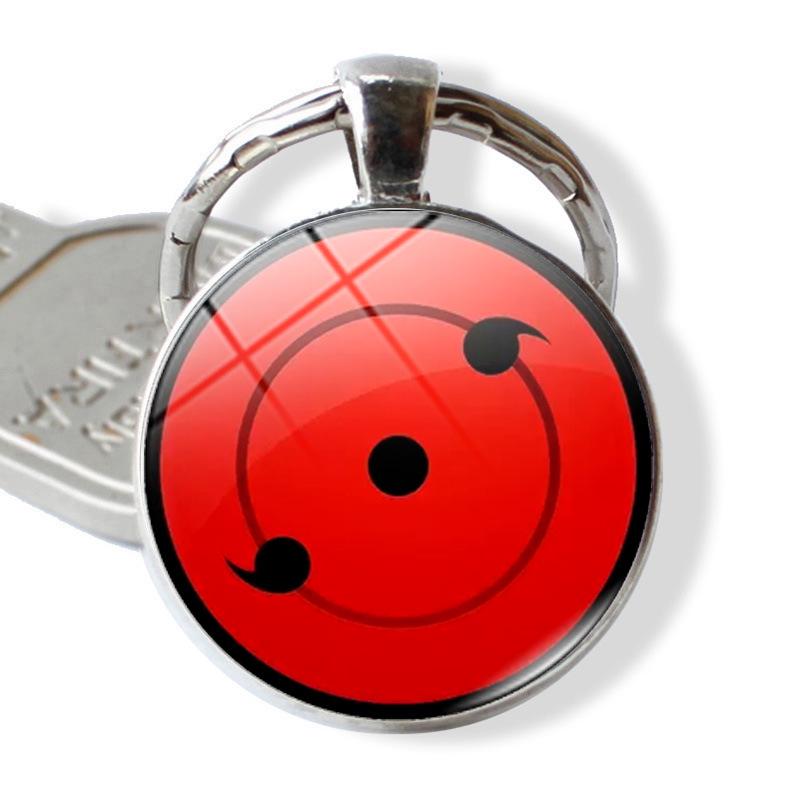 Naruto Sharingan Keychain: Unisex Bag Charm & Pendant with Time Gem Design