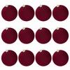 Vibrant 12pcs Flocking Round Decorative Balls for Festive Occasions