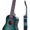 Sopran-Ukulele - winzz - 21 Zoll - dunkelcyan - Zubehör inklusive - für Anfänger und Profis