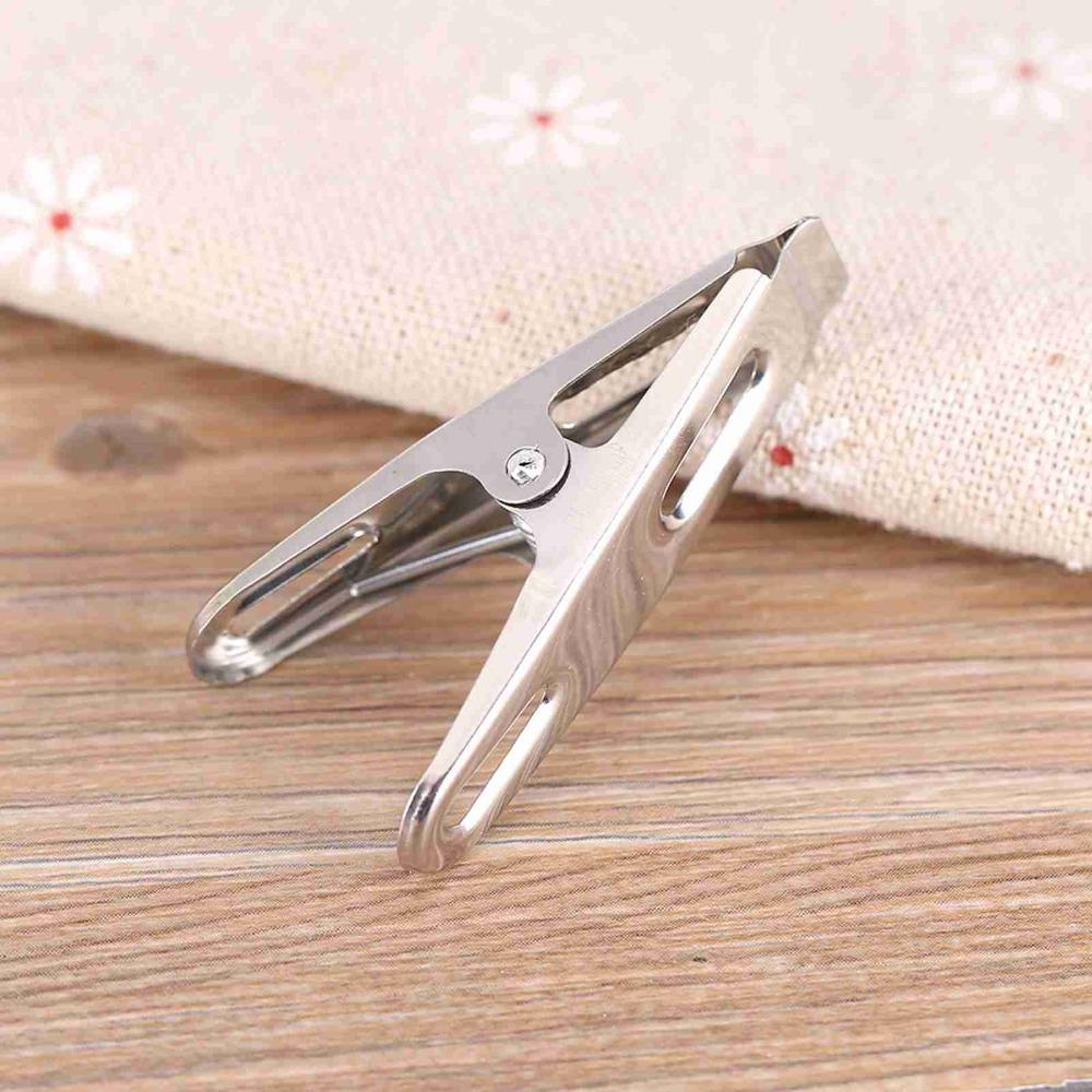 20Pcs Laundry Stainless Steel Clothes Peg Small Windproof Laundry Clip Multi-functional Sock Clip Home