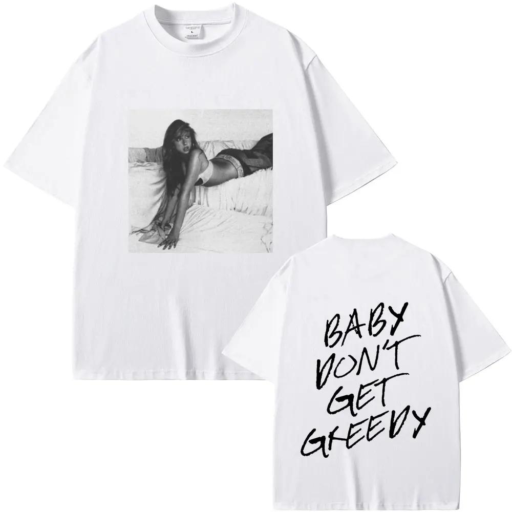 

Singer Tate Mcrae Baby Don t Get Greedy Album Print T-shirt Unisex Vintage Fashion Tshirt Men Women Casual T Shirts M