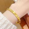 Zhaocai Ping An Three Sided Crushed Ice Bracelet Women's Bracelet Light Luxury High End Feeling Bracelet