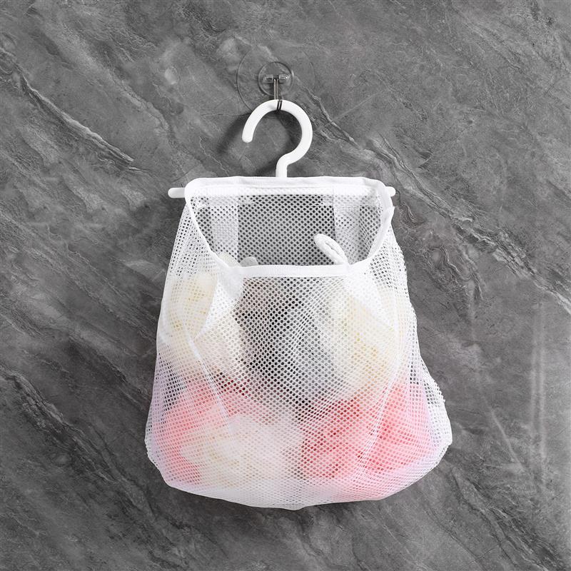 NEW Laundry Basket Versatile Clothespin Bag Fruit Holder Home Storage Washable Hanging With Hook Peg Bags Laundry Storage Net
