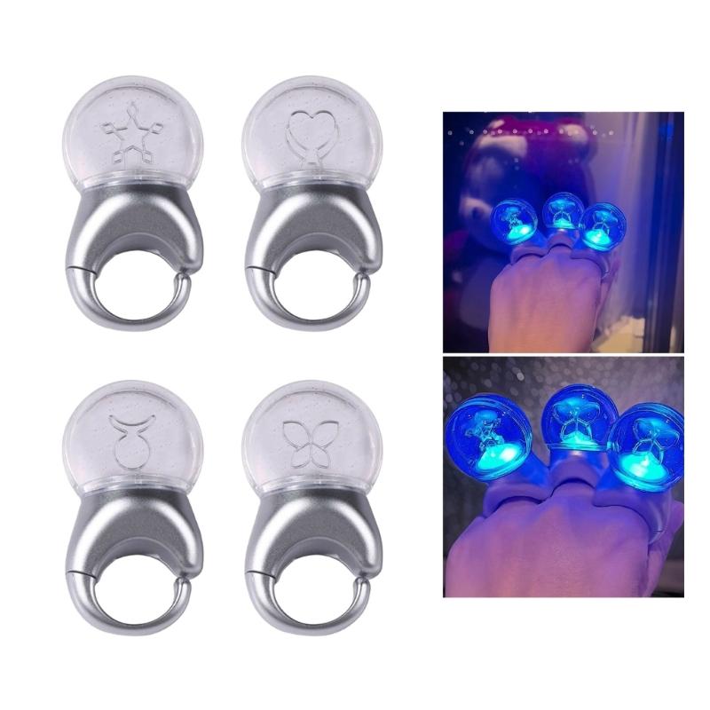 LED Light Up Lightstick Ring for Concerts and Parties Colorful Flashing Modes Light Stick Finger Ring Party Decoration