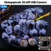 ELP 120FPS USB Camera 12MP 4K Golf Swing Camera with 25mm Narrow Field of View M12 for Industrial Raspberry Mac OS Module, High-Speed Lens, Computers,