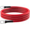 8 AWG Battery Cable 8 Gauge Power Inverter Cables with 5/16 Inch Lugs Both Ends for Solar Boat Marine RV Car 2 Pack (3FT)