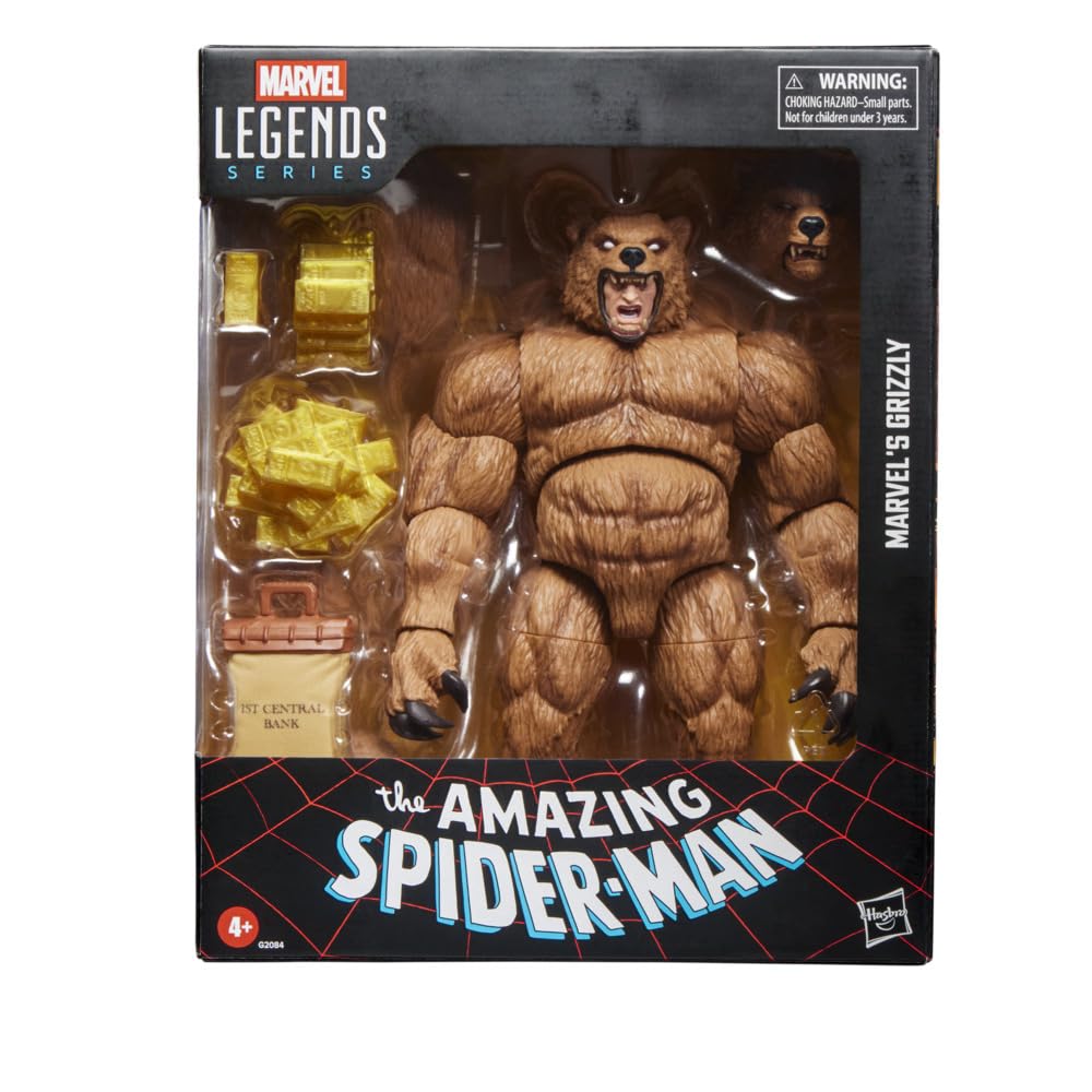 Hasbro Marvel Legends Series Amazing Spider-Man Grizzly Action Figure 6-Inch Collector's Edition Based on Marvel Comics G2084