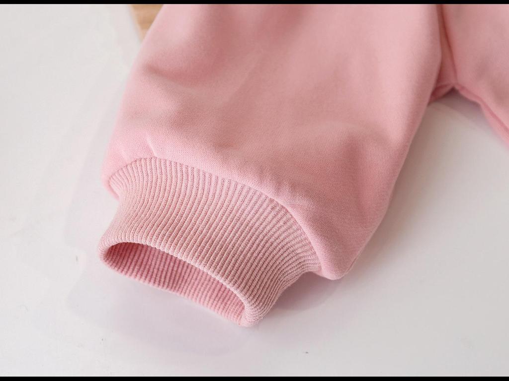 Korean-Style Spring Sweater for Baby Girls with Cute Lapel and Long Sleeves