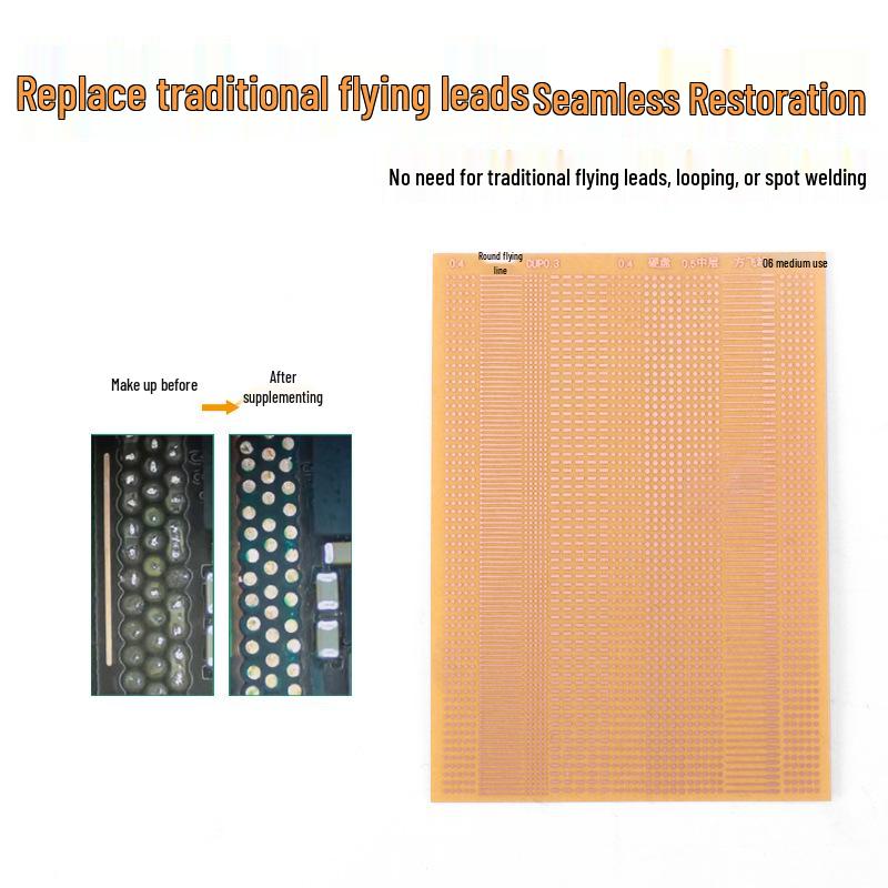 PCB Motherboard Repair Kit: Patch Solder Pad with Trace-Free Restoration, No Fly Wire Needed, Needle Set for Precision Repair