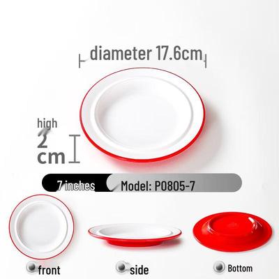 Nordic Style Melamine Flat Serving Plate