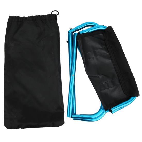 

Синий уличный мини-складной стул, портативный складной стул из алюминиевого сплава для кемпинга, рыбалки, альпинизма, барбекю