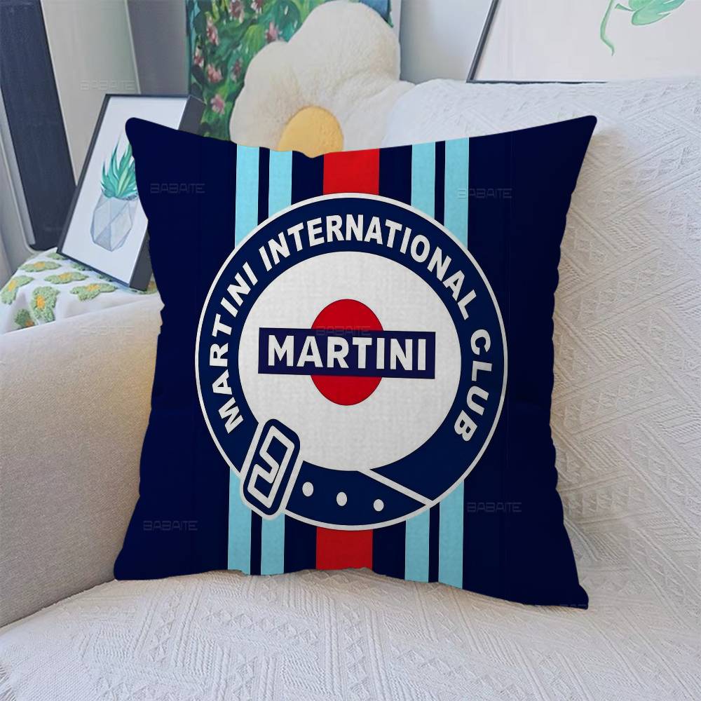 Classic Cocktail M-Martini Racing Personalized Pillow Cover Kids Bedroom Wild Party Decor Pillowcase Kid Birthday Shower Gift