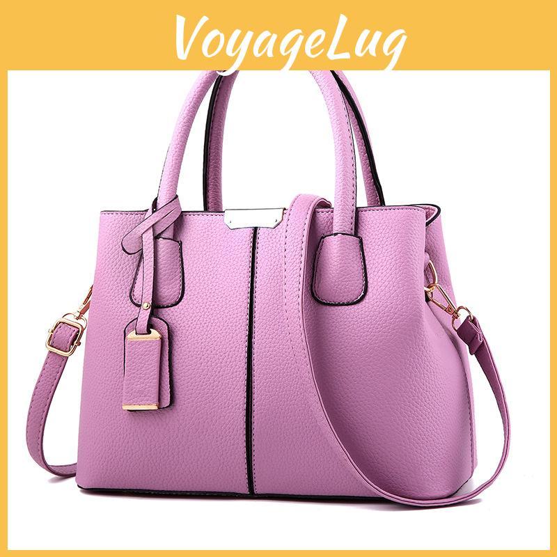 Trendy Pu Leather Handbag With Multiple Compartments For Daily Use