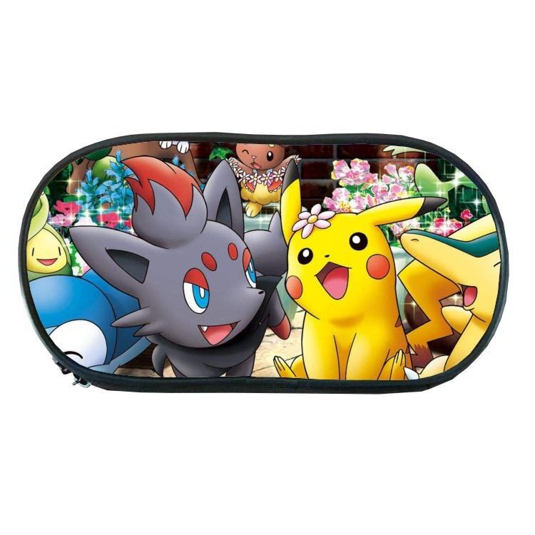 Školní penál s potiskem na téma Pokémon, jednovrstvý, na ukládání psacích potřeb