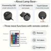 4pcs T-rex Dinosaur 3D Night Light (4 Patterns) With 1 Base, Remote Control & 16 Colors Changing & Dimmable & Gift Wrap