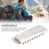 KONGSHENG AM 20D Phosphor Bronze Reed 10 Hole 20 Tone Blues Harmonica In the Key of C(White)