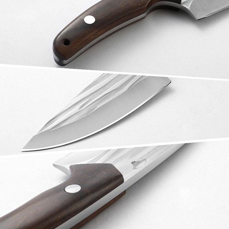 Forged Boning Knife Slaughtering Knife Stainless Steel Meat Cleaver Multi-purpose Knife Fruit Knife