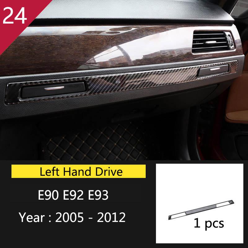 Carbon Fiber Gear Shift Panel Trim Sticker for BMW 3 Series E90 E92 E93 2005-2012 Car Inner Center Control Decorative Accessory