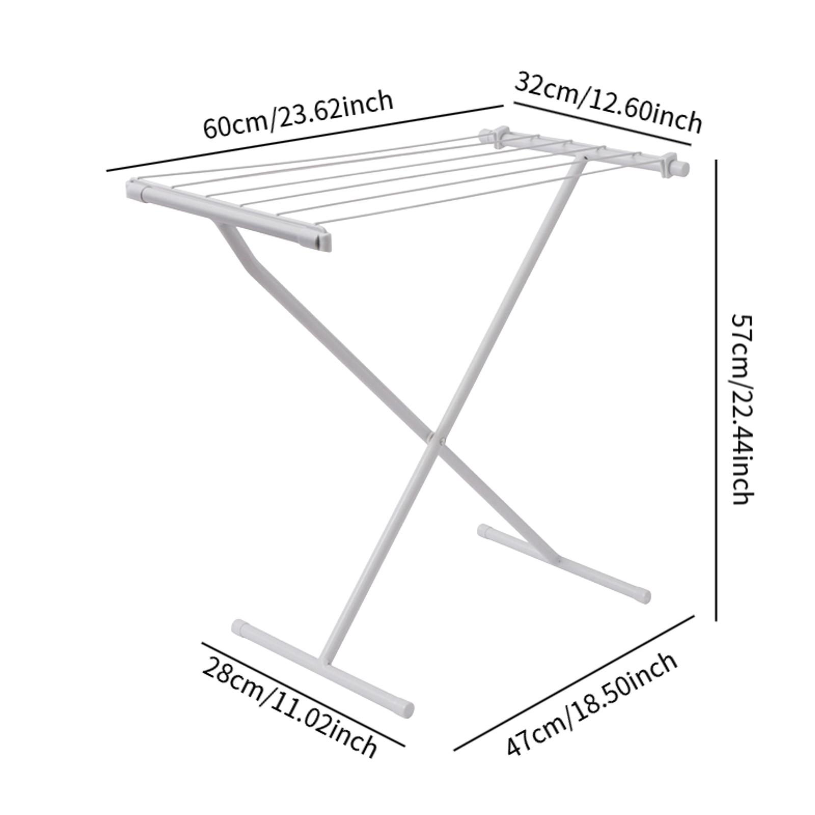 

X-образная напольная сушилка для одежды, компактная, складная, для балкона, стойка для сушки белья для двора, прачечной, квартиры белый