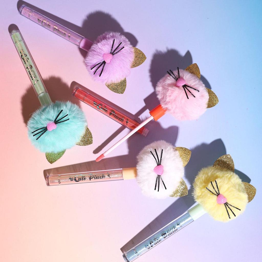 HANDAIYAN 5 Farben Lipgloss, langlebig, süß, glitzernd, rot, nackt, Lippenstift, flüssig, wasserfest, spendet Feuchtigkeit, leuchtendes Lipgloss-Make-up