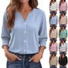 Damen Freizeit T-Shirt Top mit 3/4 Ärmel für den Alltag