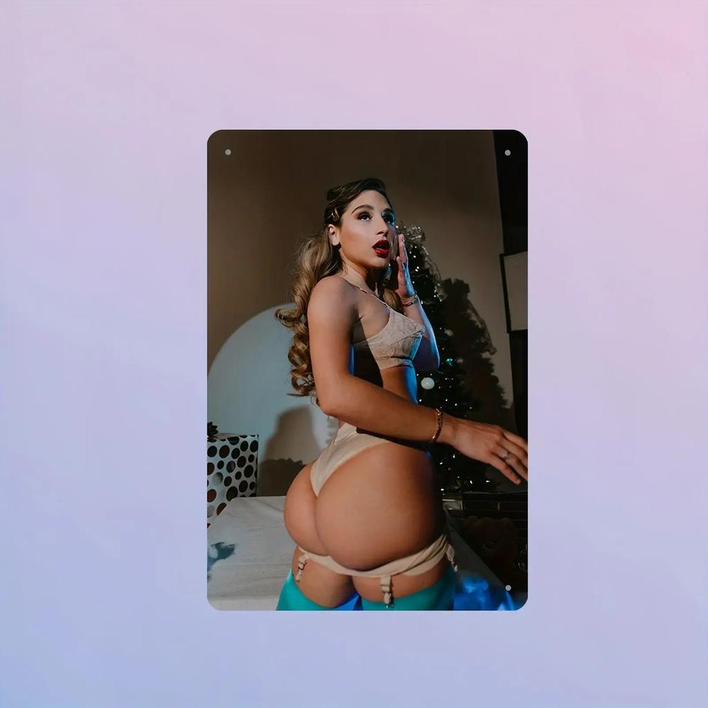 Decor Artă Metalică de Perete cu Bikini Vintage - Design Plat 2D Decor pentru Casă, Bar, Cafenea, Garaj Nu Necesită Baterii