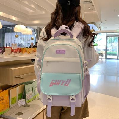 Large Capacity Backpack College Style Student Schoolbag Girls Travel Backpack