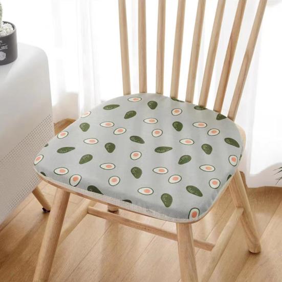 Non-Slip Breathable Dining Cushion Machine Washable Living Room Kitchen Chair Seat Mat Super Soft Hip Protective Cotton Linen Seat Cushion Household
